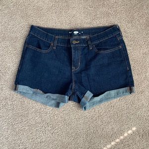 Dark Wash Denim Shorts
